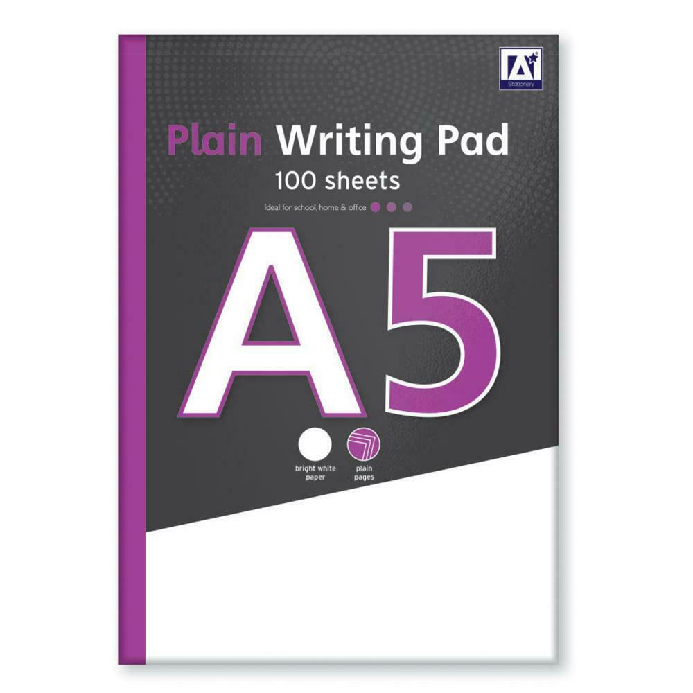 Design Group Plain Writing Pad A5 100 Sheets RRP £2.95 CLEARANCE XL £1